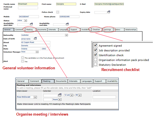 Recruitment workflow